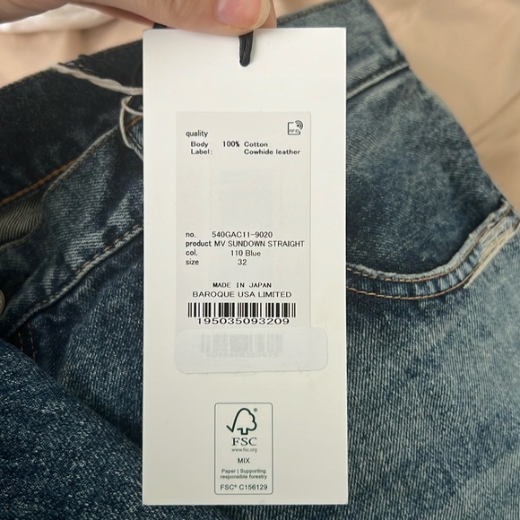 Moussy Vintage Sundown High-Rise Distressed Straight-Leg Jeans New Size 32 - Picture 2 of 6